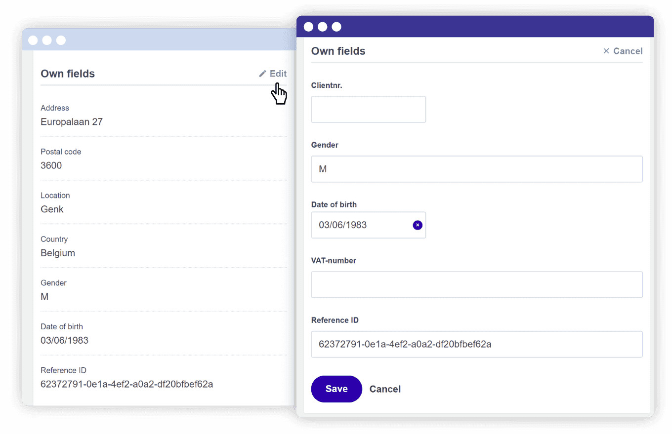 Choose your own fields