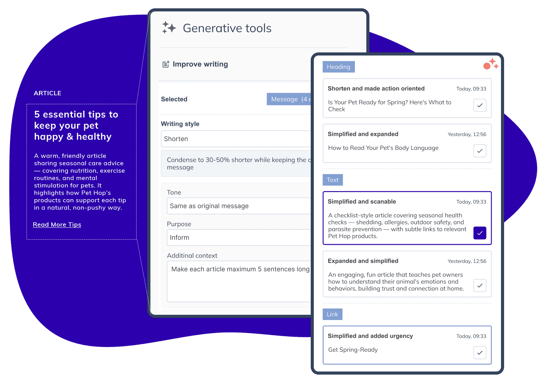 Van concept naar professionele e-mail in minuten