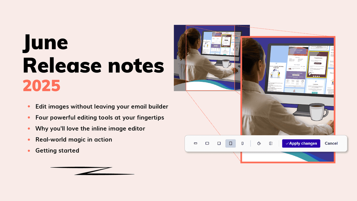 Flexmail's June updates: Edit images without leaving your email