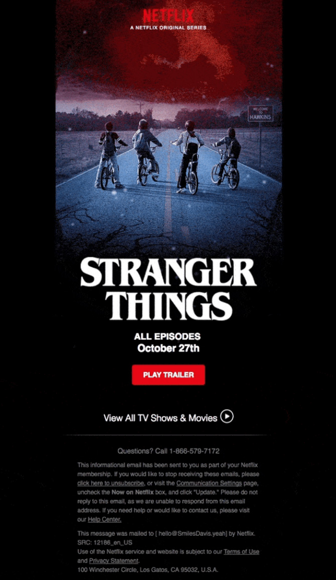 Subject: Coming Friday, October 27th… Stranger Things 2