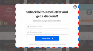 Opt-in formulier - Subscribe to newsletter and get a discount!