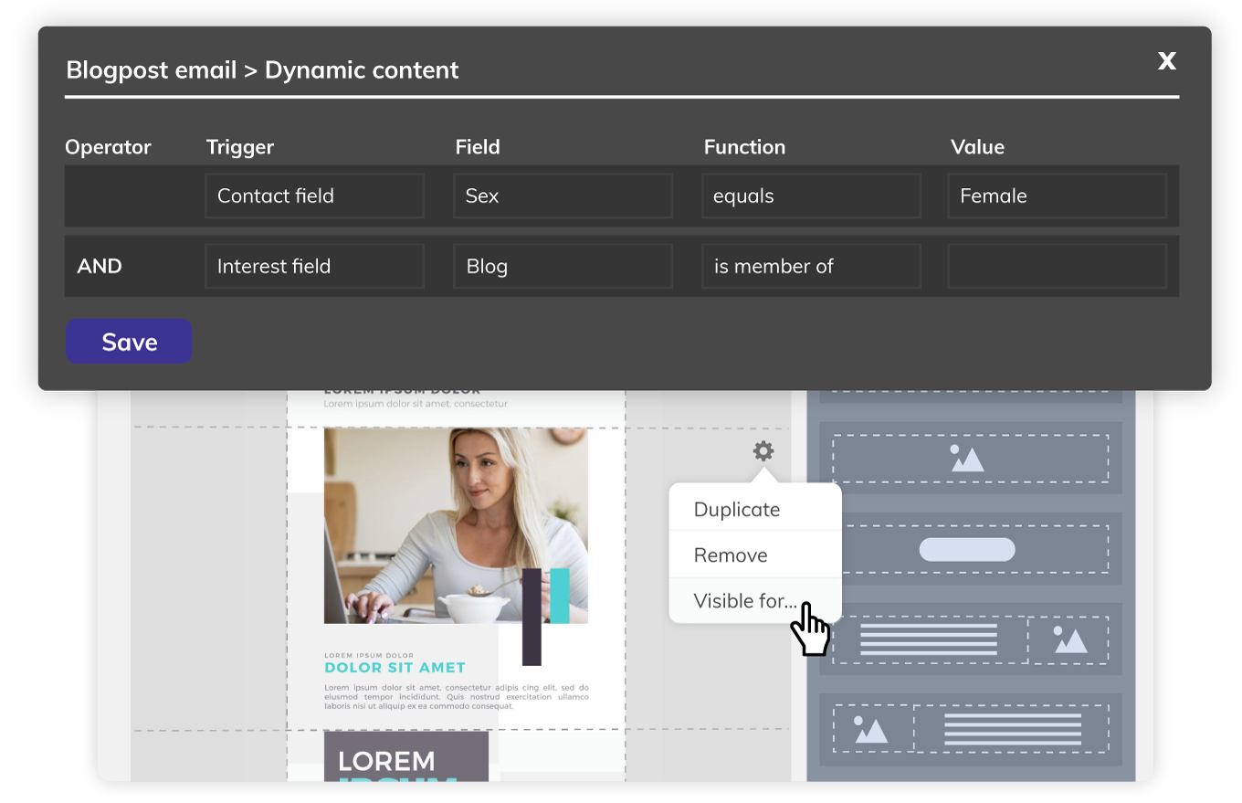Tailor your newsletter content to various target groups