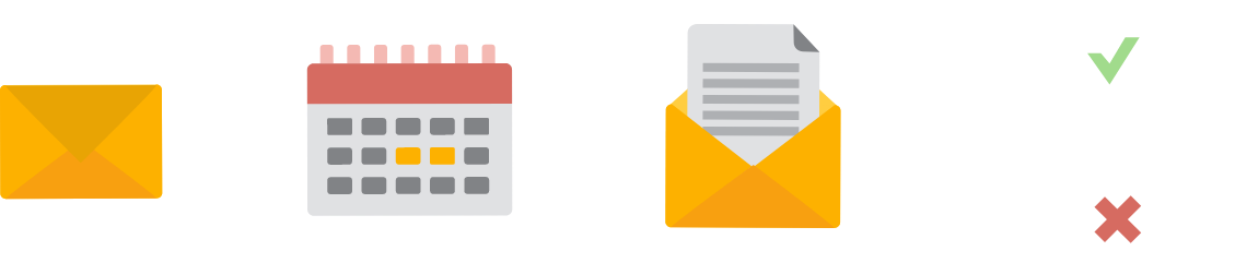Set up email flows with clear actions and structure